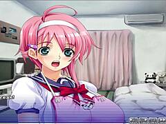 in apartment of love episode 5, he gropes her in the game anime hentai style