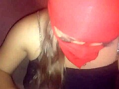 latina milf gives detailed blowjob to cock