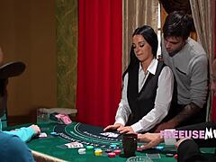 Milf Croupier Payton Preslee Free Used in Wild Casino Action