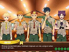 Game friends camp episode 36 features Keitaro's diary with Russian voiceover.