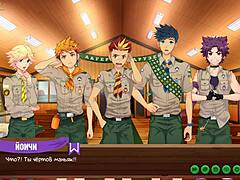 Game friends camp episode 36 features Keitaro's diary with Russian voiceover.