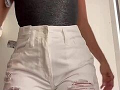 Wife Changing Clothes In Store Dressing Room!