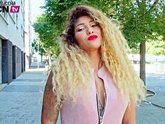 Venus Afrodita and Real Juan Lucho fuck rough with big cock in hardcore scene