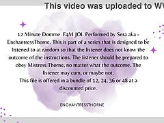 Femdom Mistress Gives Jerk Off Instructions in Part 7