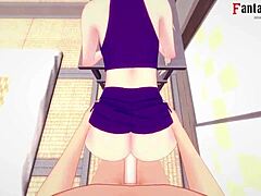 Ino yamanaka titijob and fucked naruto