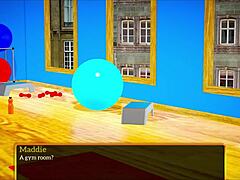 Adult visual novel with small boobed blonde and PC gameplay