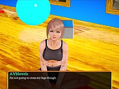 Blonde amateur with small tits in homemade family game fun 😊