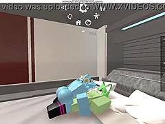 Roblox furry gays enjoy comfortable oral sex sessions.