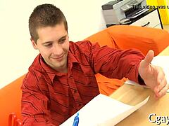 Explicit anal loving act in gay scene