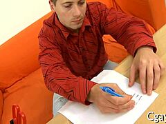 Explicit anal loving act in gay scene