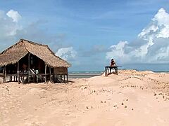 zafira and monaliza get ass fucked and dp'd in sweaty amazon 4some