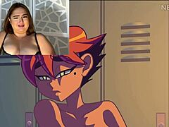 Hentai cartoon babe takes double penetration with toys and squirts hard.