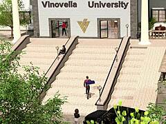 Taboo University: 3D Cartoon Redhead with Big Tits