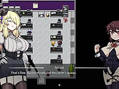 corporate succubus gives blowjob and gets fingered? bound and spanked in bondage!