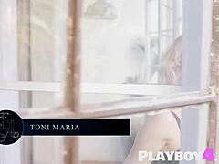 Gloria Sol Poses Naked Exposing Beautiful Petite 18+ Body Before Hot Playboy Model Toni Maria Shows Perfect Body