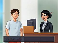 Summertime saga: banging cheating asian with huge boobs