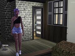 Stripper Enjoys Multiple Interactions In Sims 4 Animation