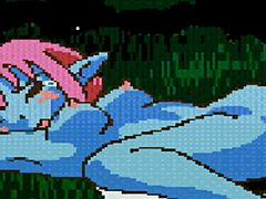 Anime fairies in fairyfighting are fingering and licking pussy during the battle