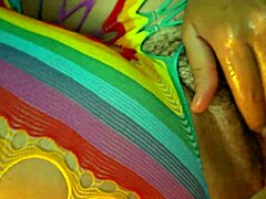 Close up of an evening fuck and cum inside a hairy pussy