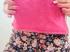 Hear the moans as she poses her big boobs?