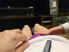 Femdom Handjob with Brutal Cock Slapping and Intense Cumshot Action. A Toy for Her Pleasure!