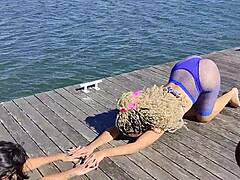 Hell yeah, dancing Latina burns calories with a hot cum blast!