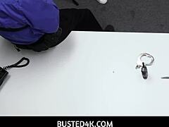 busted4k - petite latina teen shoplifter bangs officer