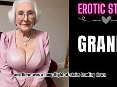 granny hires young escort for spicy fun in part 1.