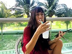 Sexy Beauty Girl Reveals Flawless Makeup Secrets Step by Step