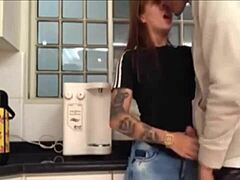 Motoboy Slams My Mouth and Pussy Raw!