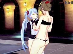 sagiri sakurai chitose kisaragi ruri hoshino in intense lesbian play 😍