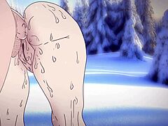 Anna Gets Nailed in Snowy Frozen Anime Hentai Scene