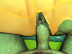 Perfect Entry Through Nylon Shorts In Bedroom