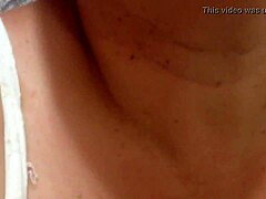 Hot prostitute shows off her pussy with a smile