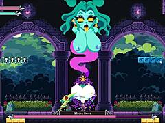 flip witch pixel hentai game ep 13 monster cock titjob and facial cumshot