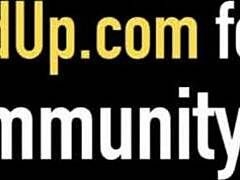 Jenna Foxx and Mrs Sloppy team up for POV blowjob and facial on hard cock