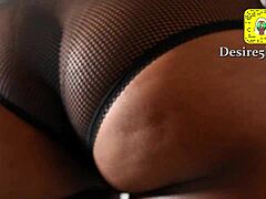 Milf mommy rides reverse cowgirl in ghetto striptease with ripped clothes