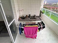 i hired this latina maid, look at her dancing ass, she's so hot, i go crazy watching her get anal fucked in pov