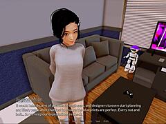 Harem Hotel 419: Cute Anime Girl in Sexy Outfit Teases