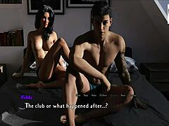 Waking Up Beside Sexy Topless Brunette in Game