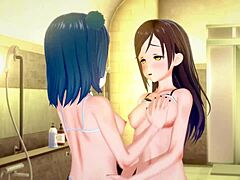 hey, check out sakurauchi riko and tsushima yoshiko in hot hentai action