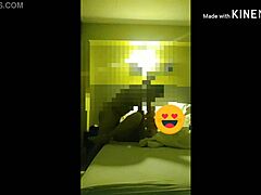 Enjoying a pleasant time with the hostess.