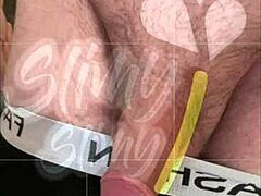 Slimyslimy1 Sneaking Quick Jerk Under Tight Short Shorts