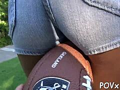 barely legal teen gets bent over for hardcore pov