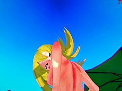 Dark Magician Girl in hardcore Yugi-Oh fantasy cartoon