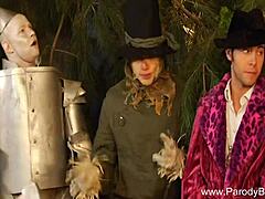 Parody sex scene brings holiday fun with blonde milf