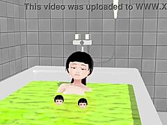 Koko A Strips Naked in the Bath