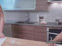 Girlfriend gives blowjob during board game night