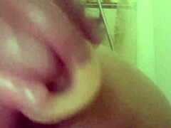 I enjoy anal with my dildo in the shower