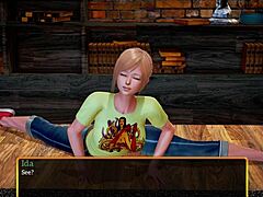 teen with big ass plays game and gets fucked by milf